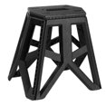 thumbnail image 2 of Taburete plegable plegable, silla para acampar, asiento resistente, muebles ligeros Negro Black Cola Taburetes Plegables, 2 of 8