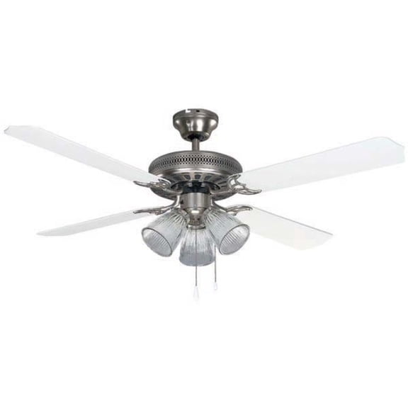 Canarm Cf52cha4 Chateau Ii 3 Light 4 Blade Hanging Indoor Ceiling Fan - Grey