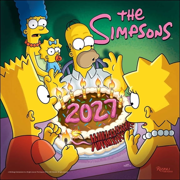 The Simpsons 2027 Wall Calendar, (Paperback)