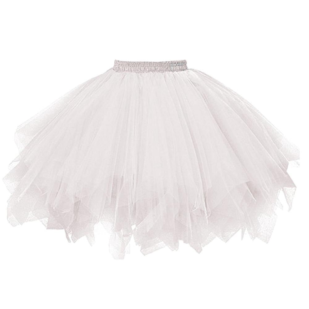 Wisremt Fashion Girl Casual Chiffon Tutu Pink And Grey Ribbon Skirt