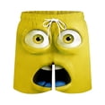 thumbnail image 5 of ibiyuan Men Swim Shorts Funny Expression Graphic Funny Water Beach Travel Cruise Shorts Elastic Waist Mens Bathing Suits Built-In Swim Underwear, 5 of 5