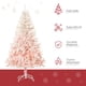 thumbnail image 3 of Árbol de Navidad HOMCOM de 1,5 m, abeto artificial, color rosa, sin iluminación, 3 of 9