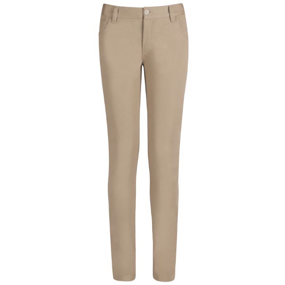 Real School Uniforms Real School Girls School Uniform 5Pocket Stretch Skinny Pants, Sizes 4