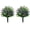 2pcs, variant on Artificial Potted Trees with Ground Stakes, UV Resistant Camellia Topiary Fake Evergreen Shrubs Bushes Plants with Ground Spike, Fake Plants for Outdoor Indoor Front Porch Garden (2pcs)
