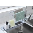 thumbnail image 3 of Kitchen Supplies Sink Rack Basket Sink Cloth Rack Kitchen Rack Retractable Pot Brush Cloth Rack, 3 of 4