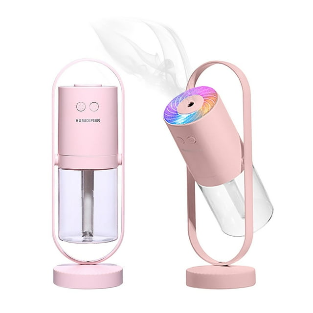 SMihono Mini Humidificateurs pour Chambre Humidificateur de Bureau Mini Humidificateur Diffuseur d'Arôme Angle 360° Réglable en Liquidation