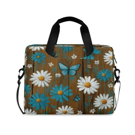Laptop Bag Laptop Briefcase 15.7 x 3 x 11.8 Inches Laptop Bag Briefcases Laptop Storage Travel Laptop Bag Work Laptop Bag Chrysanthemum Butterfly