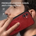 thumbnail image 6 of Allytechgroup Magnetic for iPhone 11 Case, Compatible with MagSafe Support Magnetic Car Phone Mount PU Leather Slim Phone Case for Women Men for iPhone 11, Winered, 6 of 10