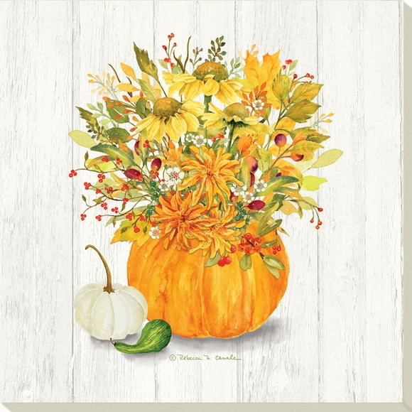 Conimar Autumn Pumpkin Stoneware Coasters, Oranges, Yellows, Greens and White, in Color, set of 4