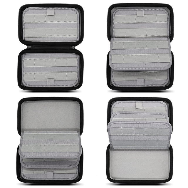 JIAHAOO Black Game Card Storage Solution for Nintendo Switch Holds Up to 80 Cards, Durable and Reliable