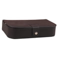thumbnail image 4 of Estuche de almacenamiento de joyas, joyero de , multifuncional, para mujeres y niñas, organizador compacto de cuero sintético para collares, Negro, 4 of 10