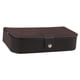 thumbnail image 3 of Estuche de almacenamiento de joyas, caja de viaje portátil para pulseras, collares y anillos. Negro, 3 of 9