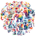 thumbnail image 2 of cartoon Elephant theme Stickers, Waterproof Elephant theme Sticker for Water Bottle Laptop Phone Cases Planner Skateboard Luggage Helmet Party Favor Decor, Ideal for Adults Teens Teacher Rewards, 2 of 9