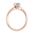 thumbnail image 2 of 1/2 Carat 4-Prong Set Diamond Solitaire Engagement Ring in 14K Rose Gold (Ring Size 4.5), 2 of 5