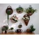 thumbnail image 2 of Conjunto de 2 cestas colgantes de mimbre para flores decoración de pared gris 11 Feliz Sencillez, 2 of 4