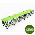 thumbnail image 1 of GoTEAM! 6 Seat Portable Folding Team Bench - Green, 1 of 2