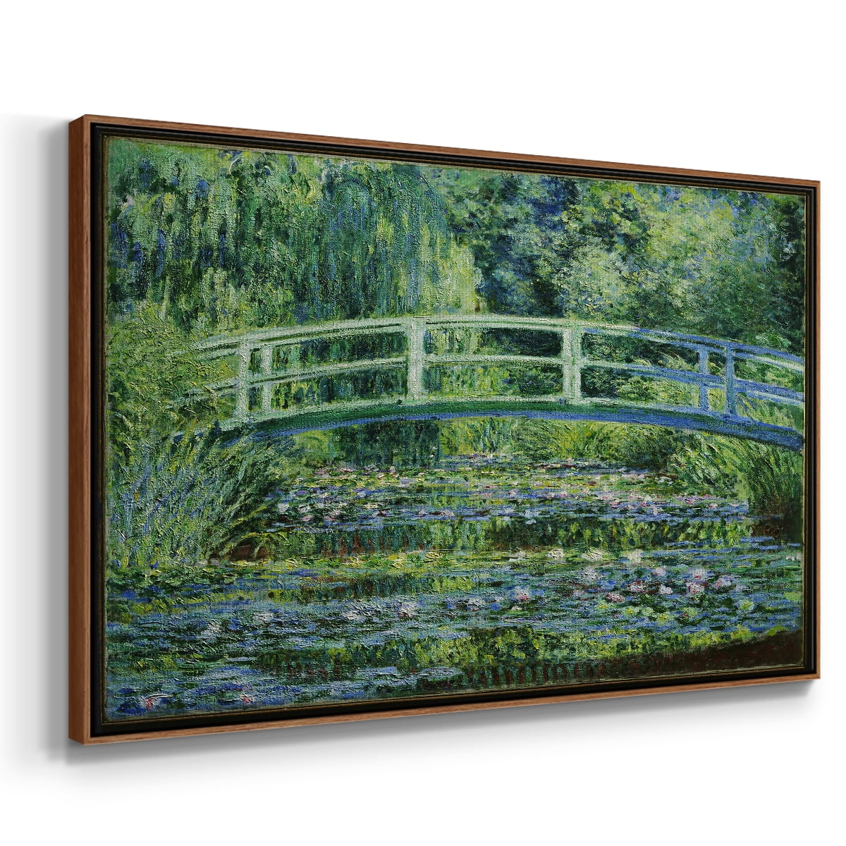 Vintage Landscape-CI By Wexford Home Framed in Walnut Wood Gallery Wrapped Canvas 27 in. x 41 in.