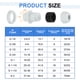 thumbnail image 2 of 5Pack G 3/4" Pasacables de Nailon, Grommet Ajustable Impermeable para Cables, Gris, 2 of 6