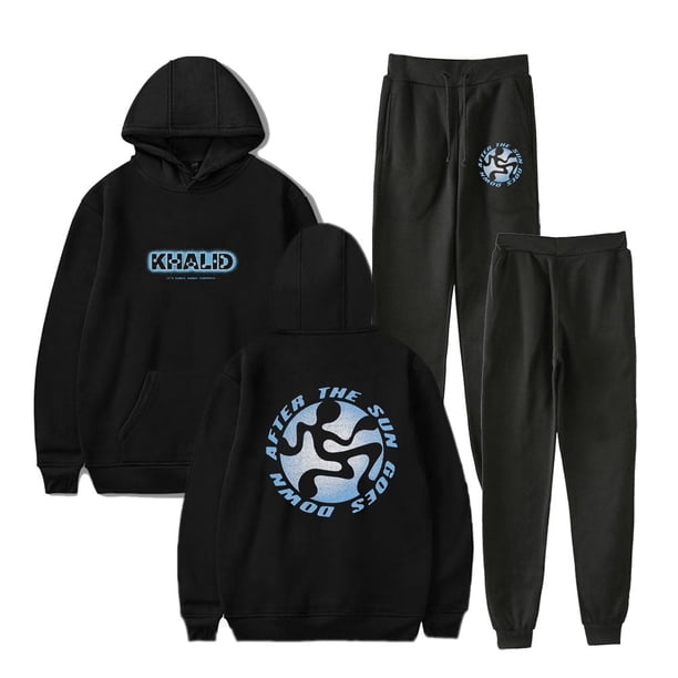 Khalid After The Sun Goes Down Sudaderas con capucha Jogger Pants Set Mujeres Hombres HipHop Streetwear Sudaderas