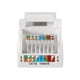 thumbnail image 5 of Conector de pared Ethernet Keystone Sincero RJ45 Cat5e Punch Down UTP 45 grados blanco paquete de 10, 5 of 5