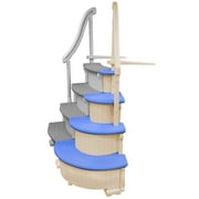 Confer Plastic Curved Add-on Section for Complete Step System, Blue
