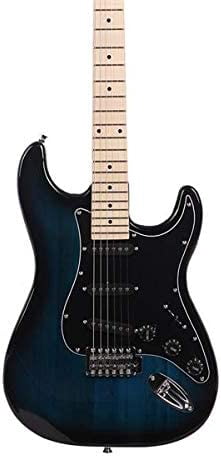 Music Lover GST Stylish Electric Guitar Kit with Black Pickguard Dark Blue 3-7 Days Delivery$$Musical Instruments