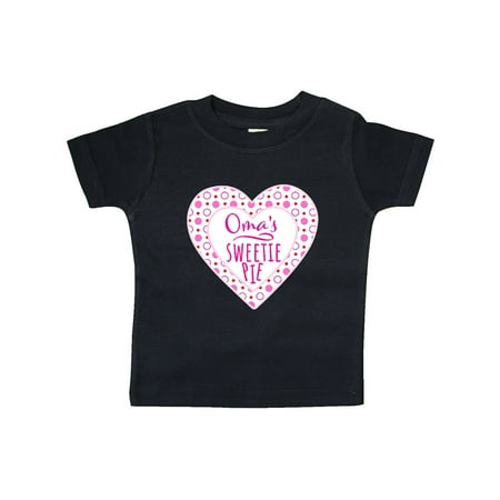 

Inktastic Oma s Sweetie Pie with Pink Hearts Gift Baby Boy or Baby Girl T-Shirt