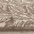 thumbnail image 3 of Safavieh Courtyard Connie Floral Indoor/Outdoor Runner Rug, Natural/Chocolate, 2'3" x 6'7", 3 of 8