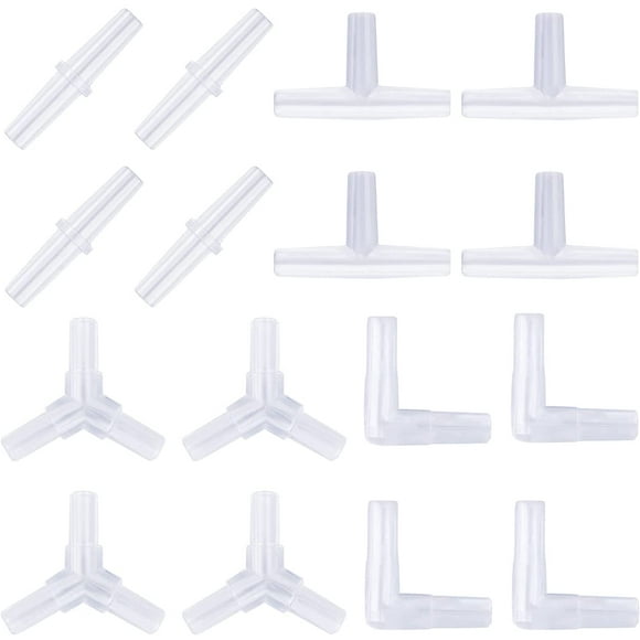 Aquarium Airline Tubing Connectors Plastic Inline Valve, 40-Piece,JUN