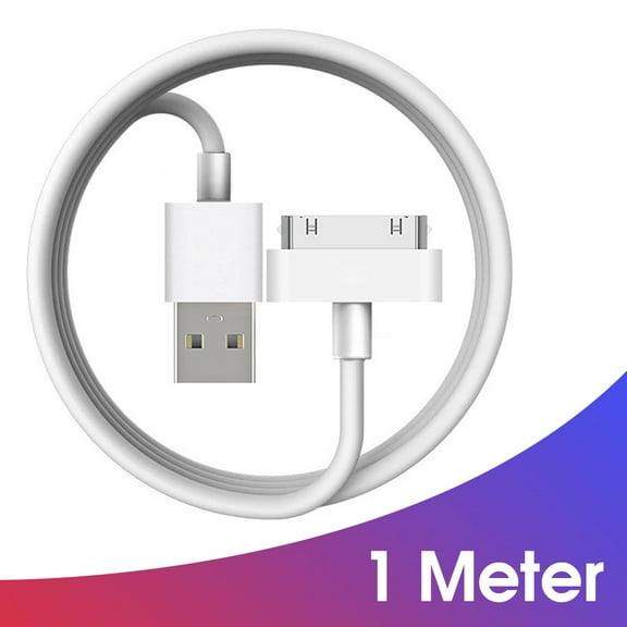 2-Pack 30 Pin USB Cable for i-Phone 4S 4 3GS i-Pad 1 2 3 i-Pod Charger Cable Fast Charging Data Sync Adapter Cord