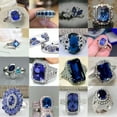 thumbnail image 2 of EOEMY Gorgeous 925 Silver Cubic Zirconia Ring Women Jewelry Wedding Gift Sz 6-10-#14-10, 2 of 9
