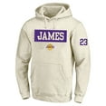 thumbnail image 2 of Men's Profile LeBron James Cream Los Angeles Lakers Big & Tall Player Double Face Tri-Blend Pullover Hoodie, 2 of 3