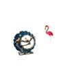 thumbnail image 6 of CarpNettore Figurine Craft Knick Knack Resin Bird Statue Figurine Yard Art for House Decorations Bookshelf Living Room Indoor Desk Backyard Fairy Garden Accessories Flamingo Garden Stake, 6 of 8