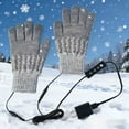 thumbnail image 3 of Rechargeable Heated Gloves for Men & Women, USB Electric Hand Warmers Knitting Gloves, Adjustable Heating Winter Gloves for Outdoor Sports and Indoor Use, 3 of 5
