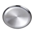thumbnail image 3 of 2Pcs Round Serving Platter, Large Stainless Steel Serving Tray - Quality for Home & Restaurant, Great for Parties, 3 of 8