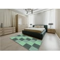 thumbnail image 5 of Ahgly Company Machine Washable Indoor Rectangle Transitional Hazel Green Area Rugs, 5' x 7', 5 of 7