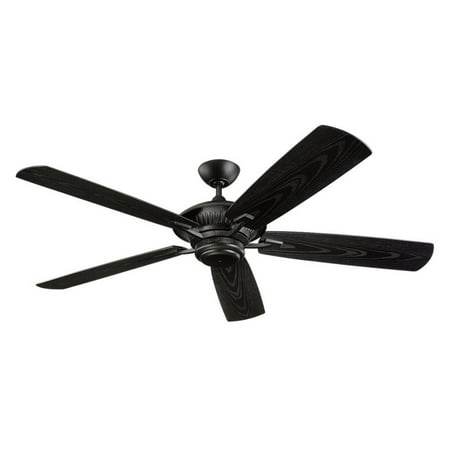 - Monte Carlo 5CY60BK Cyclone 60 in. Indoor / Outdoor Ceiling Fan - Matte Black - ENERGY STAR