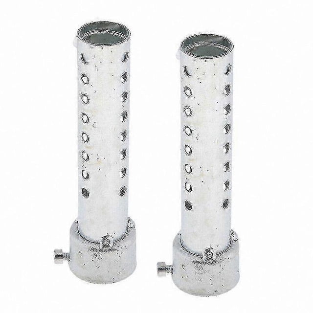 2-Pack 35mm Exhaust Muffler Inserts for Motorcycles, Steel Baffle Included