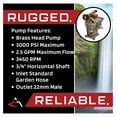 thumbnail image 6 of Pressure Washer Pump Replacement 3000 PSI 2.5 GPM - Compatible with Power 020309-0 -1-3 - Horizontal Shaft Pump with Keyway, 6 of 9