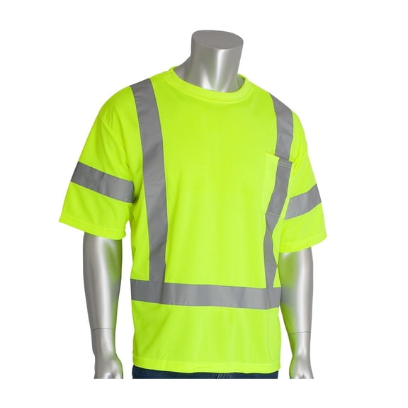 PIP 313-CNTSELY-XL ANSI Class 3 Short Sleeve T-Shirt