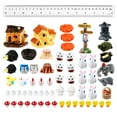 thumbnail image 3 of Coofit Kit d'Ornements Miniatures Décoratifs 60 Pcs Figurines de Jardin Féerique Micro Paysage, 3 of 10