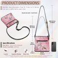 thumbnail image 7 of ZUXONGSY Turtle Cherry Blossom Print Shoulder Handbag for Women Mini Crossbody Bag Lightweight Satchel with Adjustable Wide Strap for Shopping Working, 7 of 7
