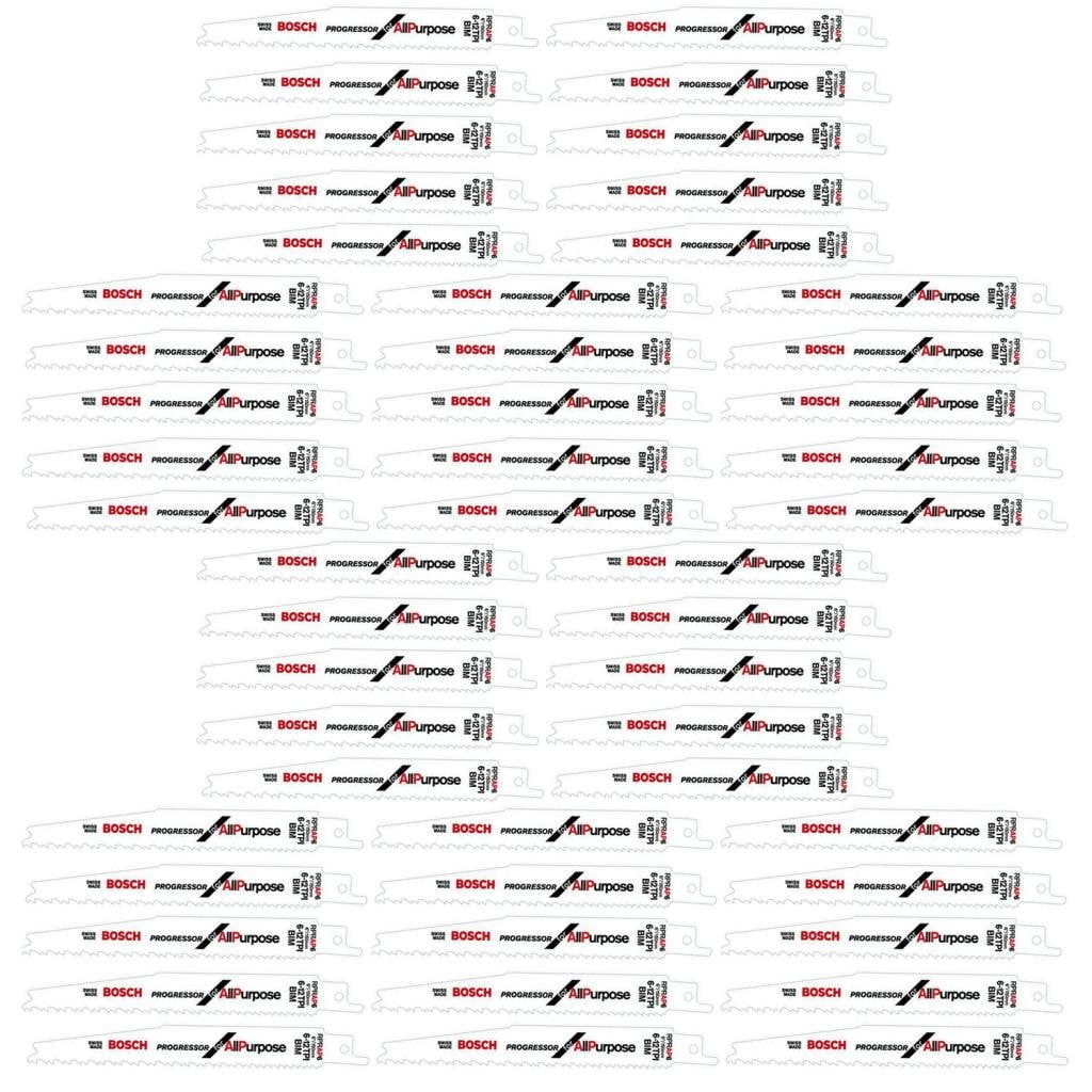Bosch RPRAP6 (50 Pack) 6-Inch 6/12 TPI Wood Cutting Reciprocating Saw Blades # RPRAP6B-50PK
