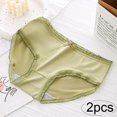 thumbnail image 2 of Women’s Seamless Underwear No Show Panties Briefs Soft Stretch Bikini Underwears Lace Bow Underwear Dry and Breathable Versatile for Daily Use Underwear Full Coverage Briefs Period Underwear, 2 of 3