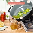 thumbnail image 6 of Beautiful All-in-One 4 QT Hero Pan with Steam Insert, 3 Pc Set, Black Sesame by Drew Barrymore, 6 of 12
