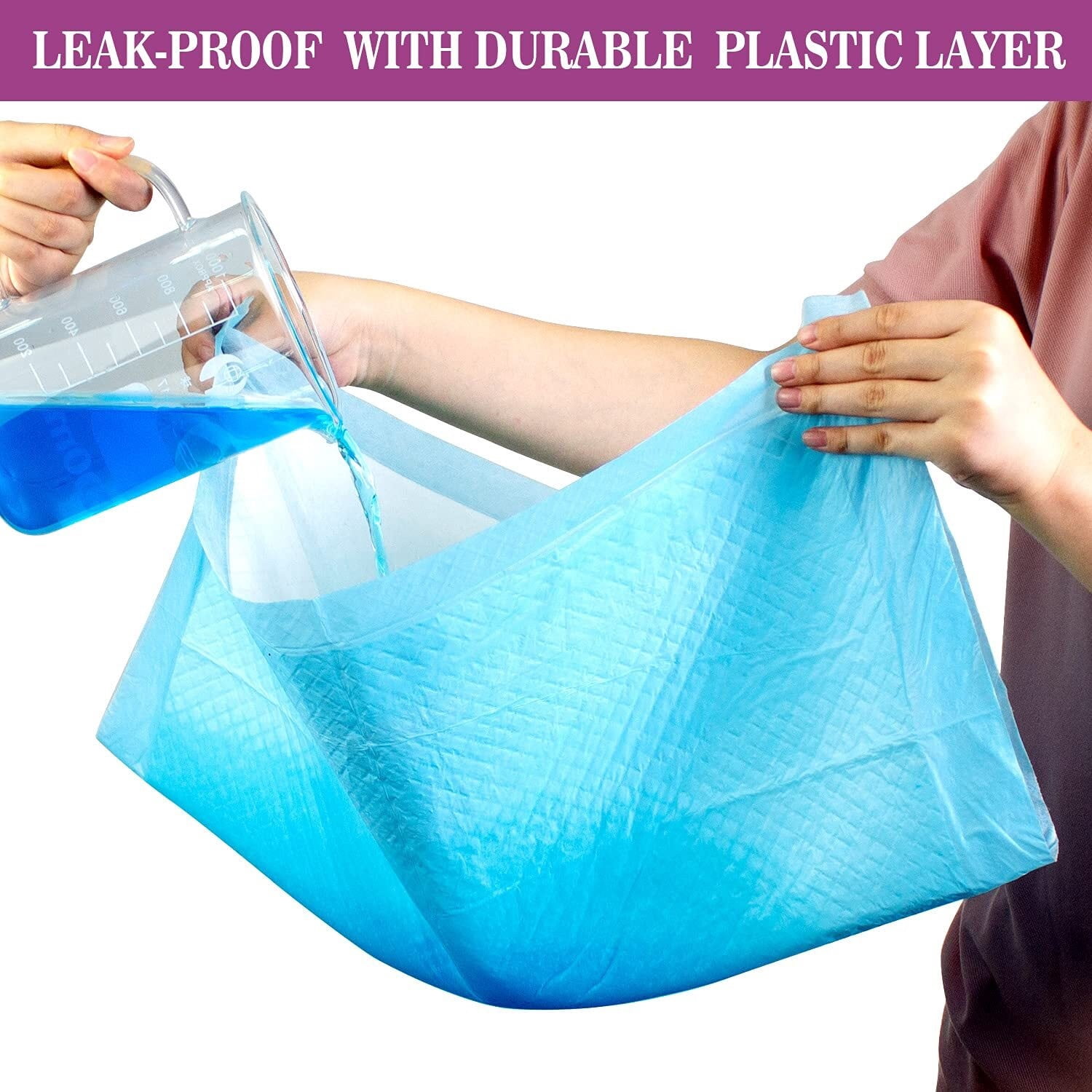 Extra Large Dog Pee Pads 28"x30"-50 Count | X-Large Puppy Pee Training Pads Super Absorbent & Leak-Proof | Disposable Pet Piddle and Potty Pads for Puppies | Dogs | Doggie