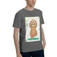 thumbnail image 2 of Bingfone Cute Sloth In Yoga Pose Tree Men'S Loose Fit Short-Sleeve Pocket T-Shirt, 2 of 7
