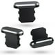 thumbnail image 4 of Tapones Antipolvo de 4 Piezas TapóN del Puerto de Carga Carcasa Blanda para para /12/11 - Negro, 4 of 5