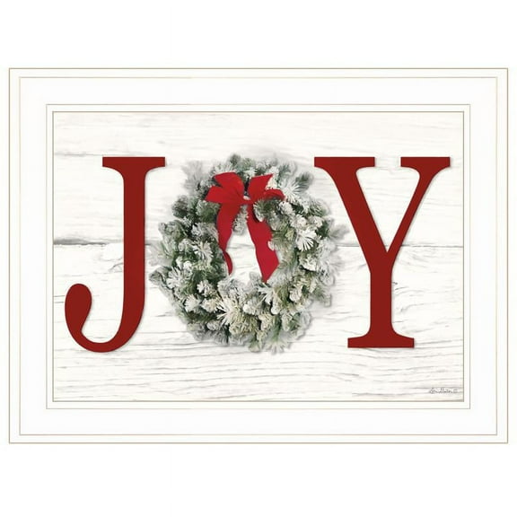 Christmas Joy by Lori Deiter Printed Framed Wall Art Wood Multi-Color