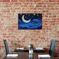 thumbnail image 5 of JEUXUS Painting 12*8in Stars Crescent Moon Clouds 12x8in, 5 of 6